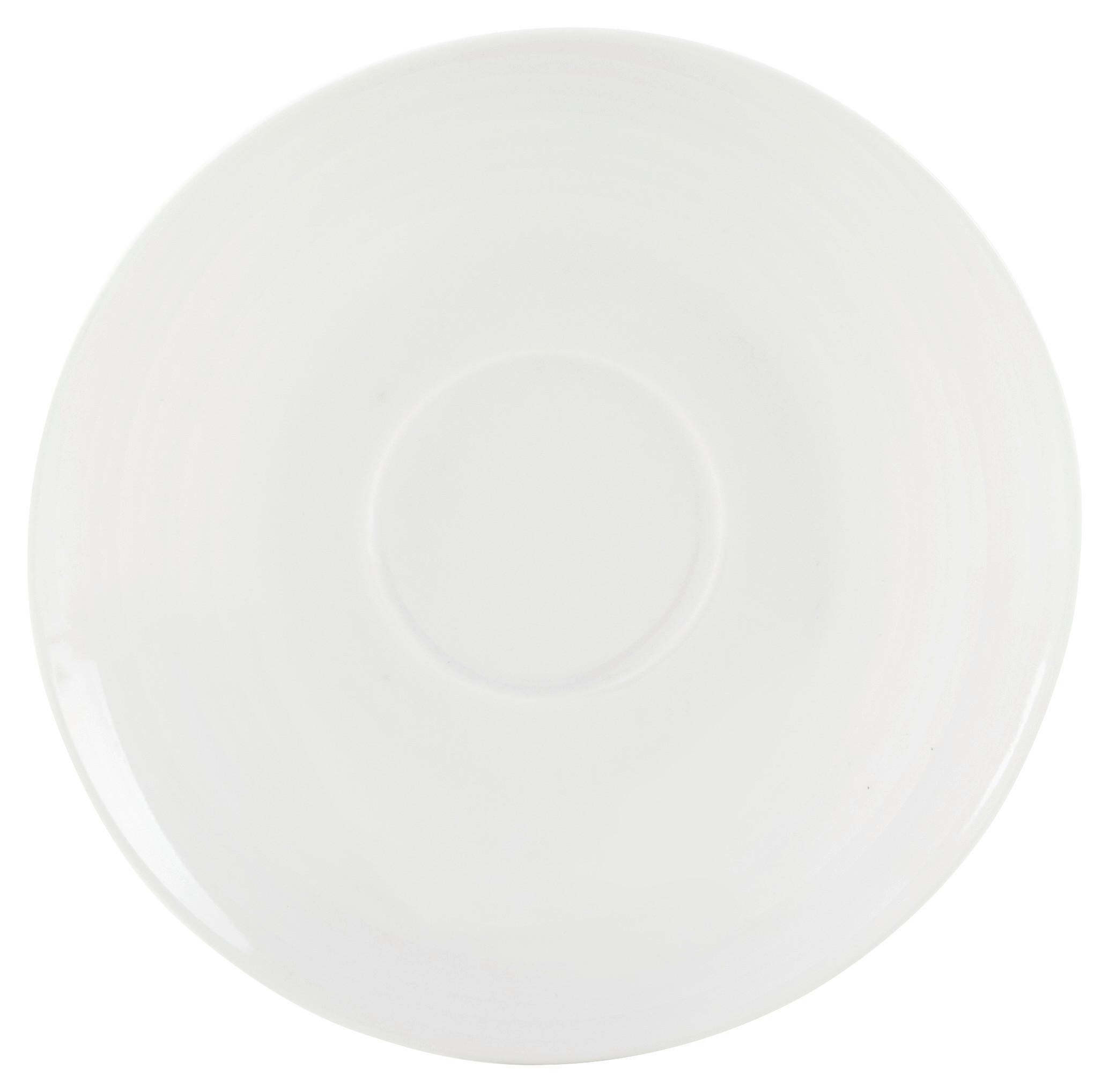 Untertasse Katarina - Coffee Weiß - Weiß, KONVENTIONELL, Keramik (14,5cm) - Based
