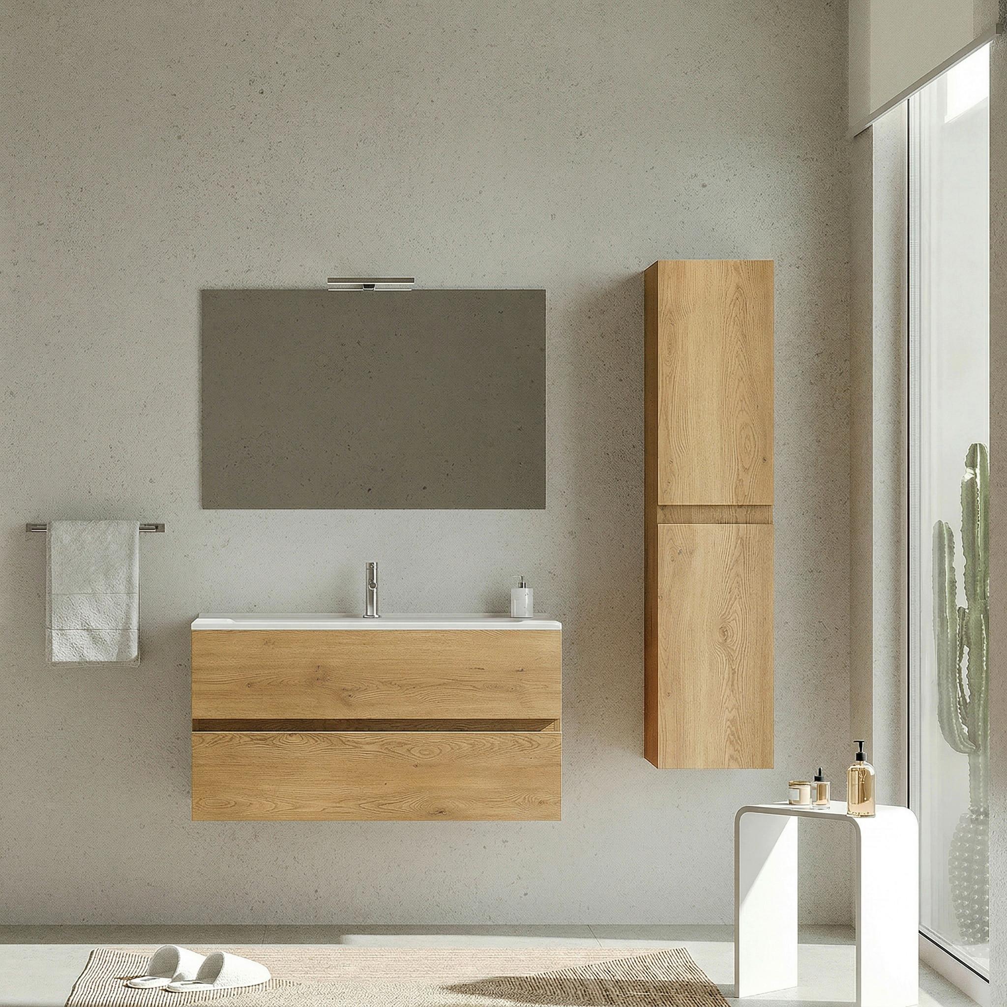 Element Ispod Umivaonika Easy - divlji hrast/antracit, Moderno, drvni materijal (100/51/46cm)