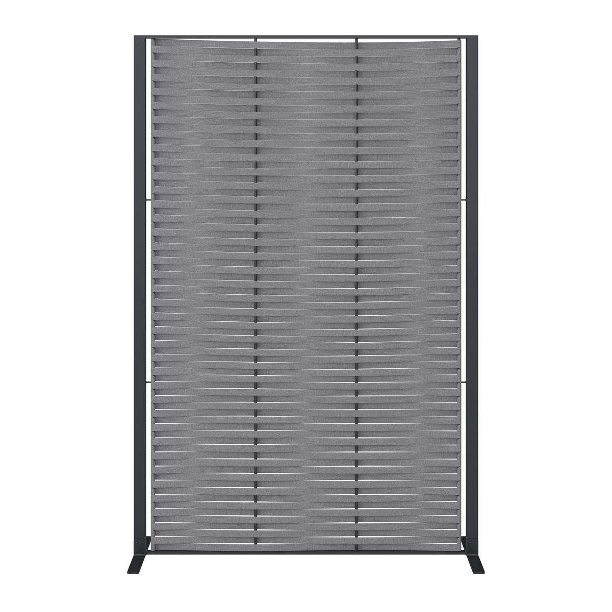 Paraván Java - sötétszürke, Natur, műanyag/fém (36/180/119cm) - Mömax