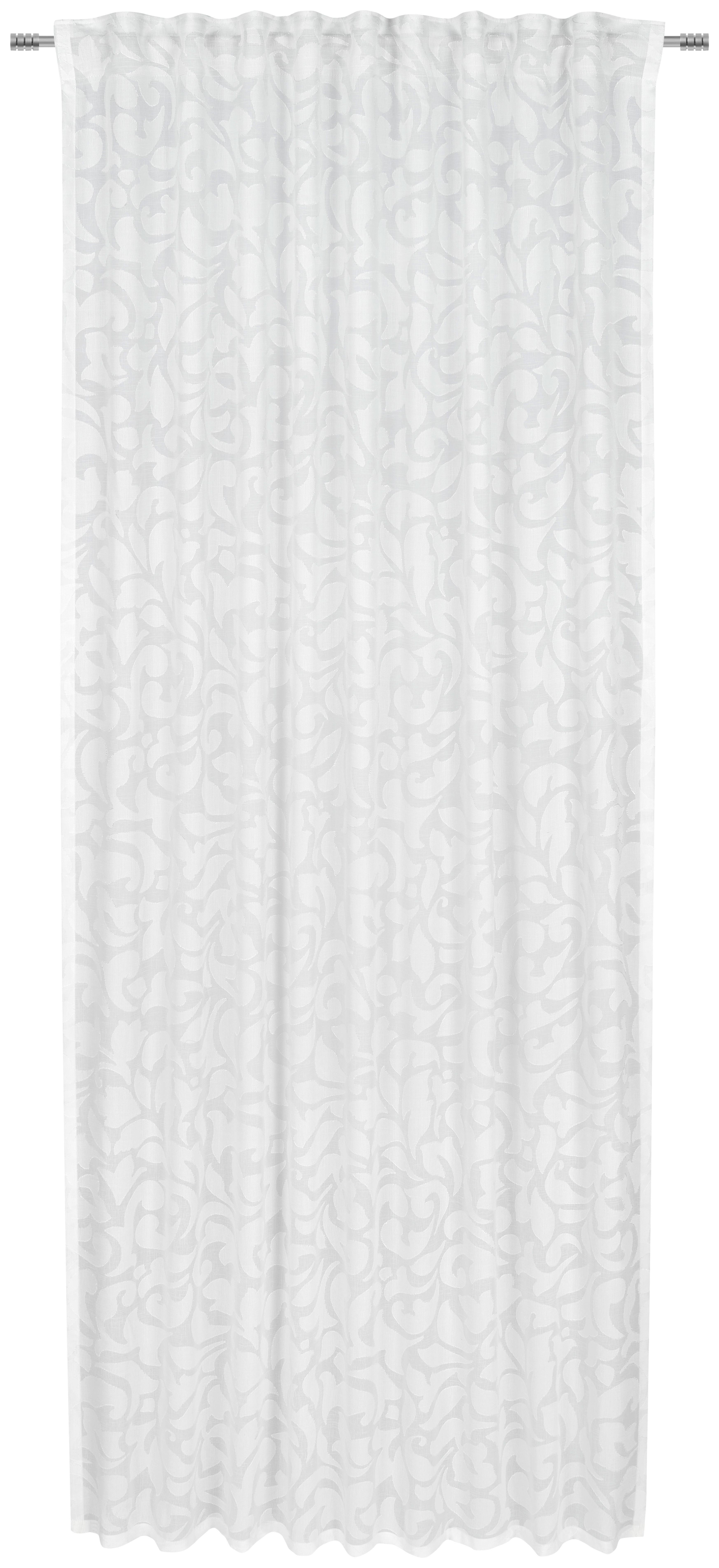 ZASŁONA GOTOWA LA PRADO - biały, Trend, tkanina (140/245cm) - Esposa