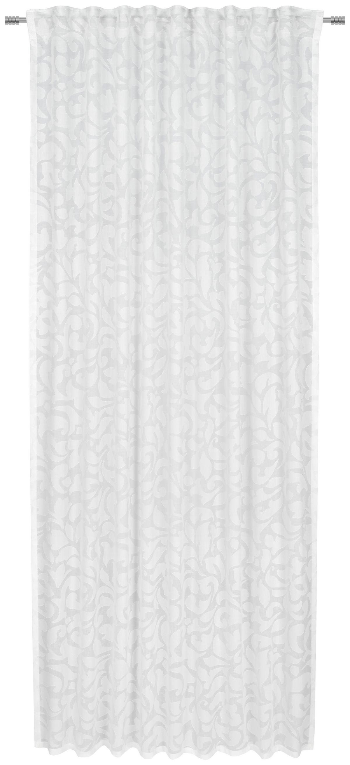 ZASŁONA GOTOWA LA PRADO - biały, Trend, tkanina (140/245cm) - Esposa
