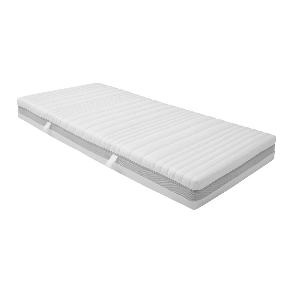 Taschenfederkernmatratze H3 ca. 90x200cm - Weiß, KONVENTIONELL, Textil (90/200cm) - Premium Living