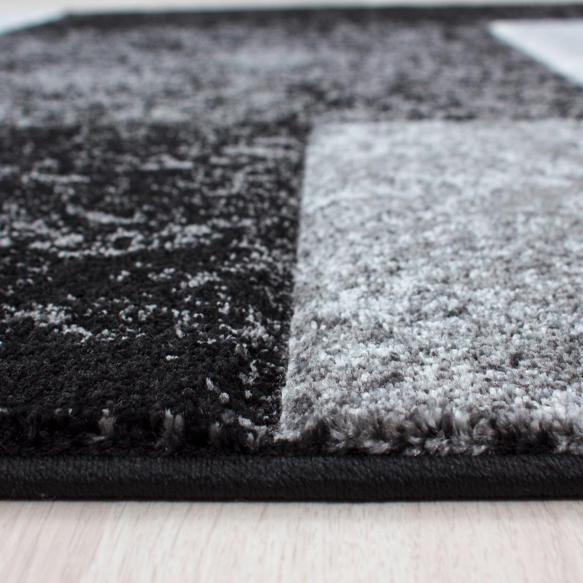 Flachwebeteppich Hawaii Schwarz ca. 280x370cm - Schwarz, Design, Textil (280/370cm) - Novel