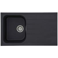 Granitspüle Orlando ca. 86x20,9x50 cm Schwarz - Schwarz, Trend, Stein (86/20,9/50cm) - Respekta