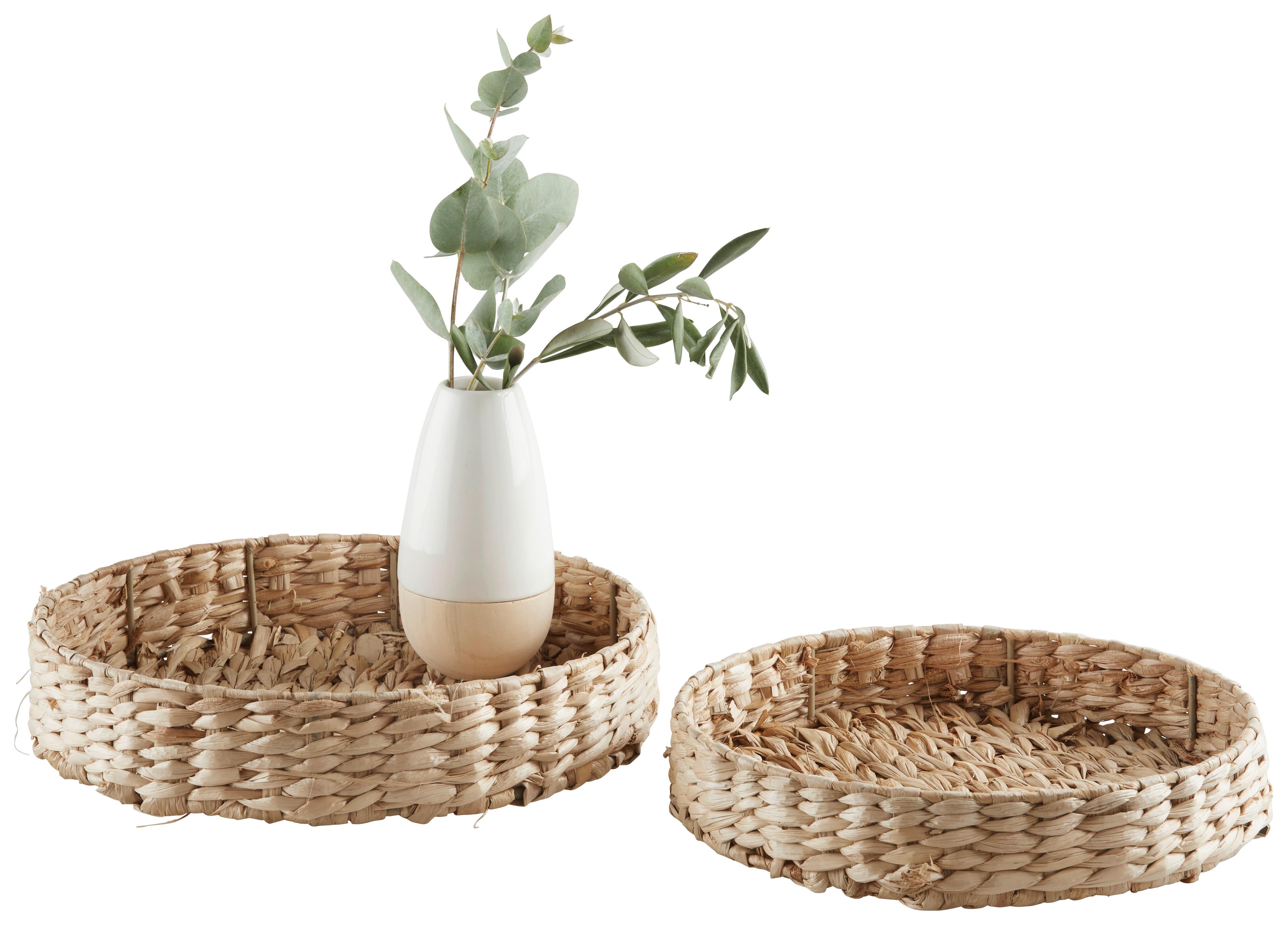 Poslužavnik Dekorativni Paola I -Paz- - prirodne boje, Basics, metal/prirodni materijali (26/5cm) - Modern Living