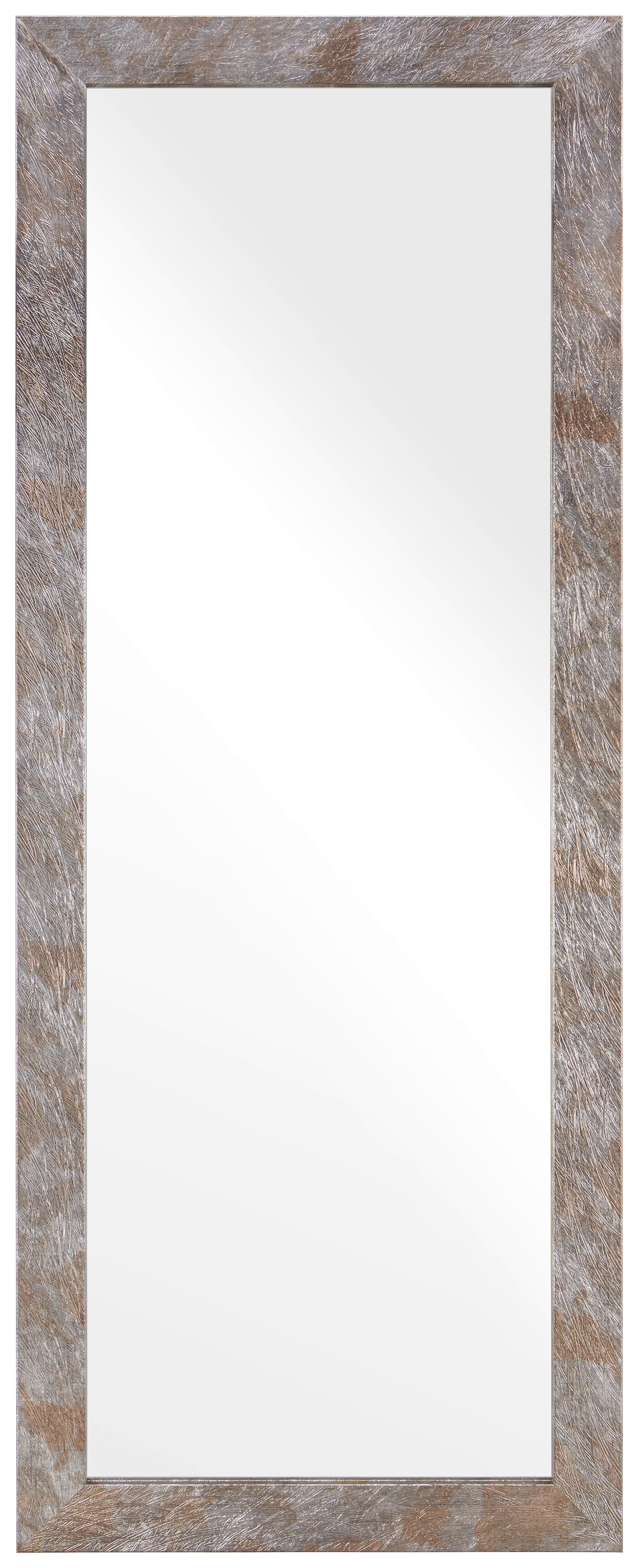 Wandspiegel Braun/Silberfarben - Silberfarben/Braun, KONVENTIONELL, Glas/Holzwerkstoff (70/180cm) - Modern Living