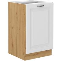 Baza 60 1 Vrata/1 Polica Stilo - bijela/hrast Artisan, Moderno, drvni materijal/metal (60/82/52cm)