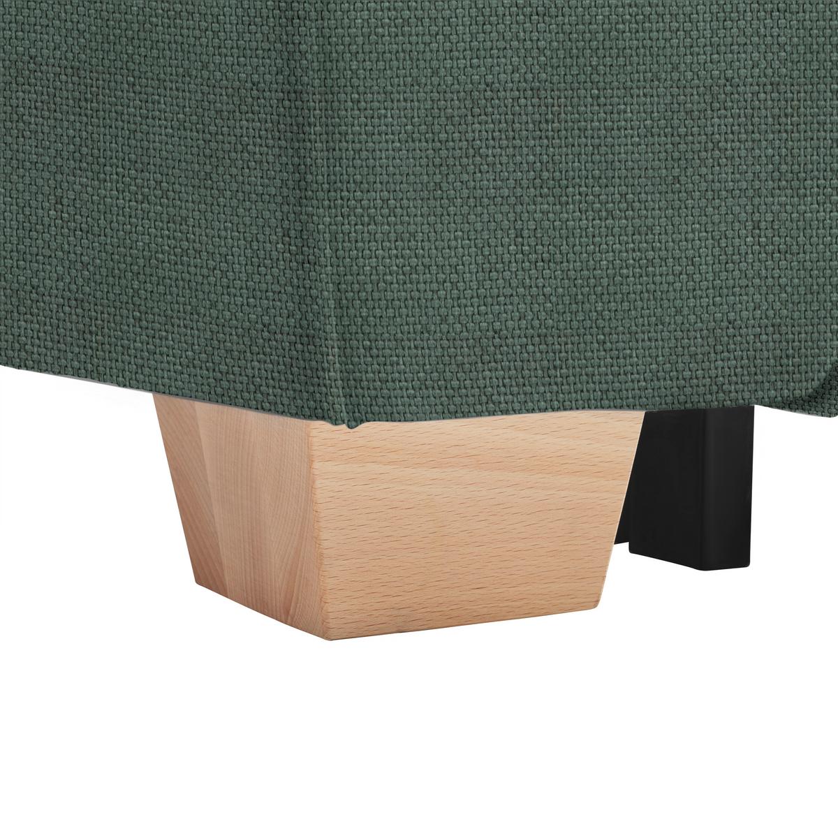 Wohnlandschaft Angelo Dunkelgrün - Dunkelgrün, MODERN, Holz/Holzwerkstoff (255/92/185cm) - Mömax