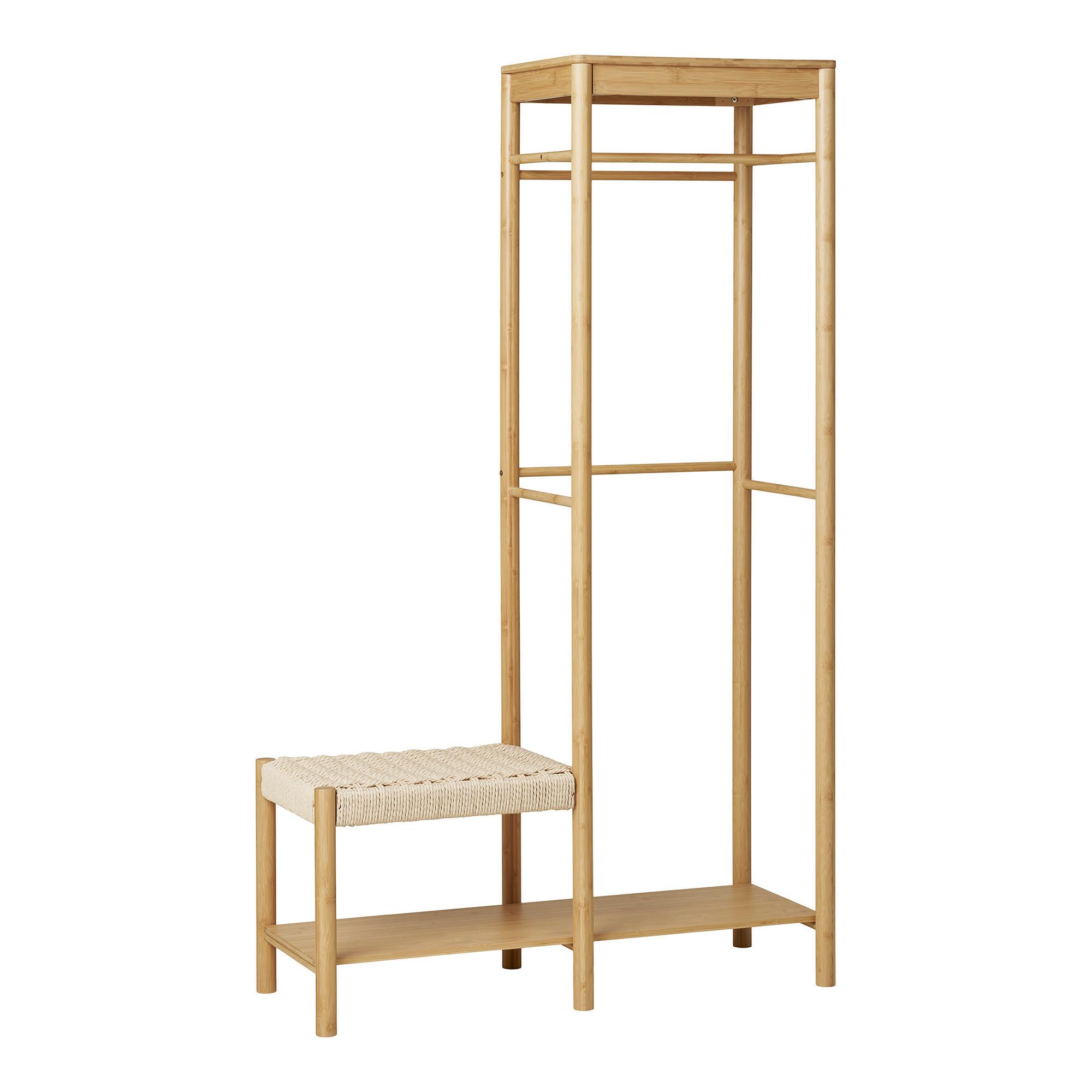 Garderobe Ember Echtholz - Naturfarben, Design, Holz (95/165/36cm) - MID.YOU
