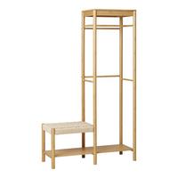 Garderobe Ember Echtholz - Naturfarben, Design, Holz (95/165/36cm) - MID.YOU