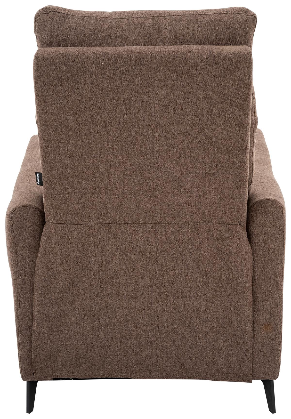 Počivalnik Solace, Rjava - črna/rjava, Design, kovina/tekstil (72/100/89cm) - Livetastic