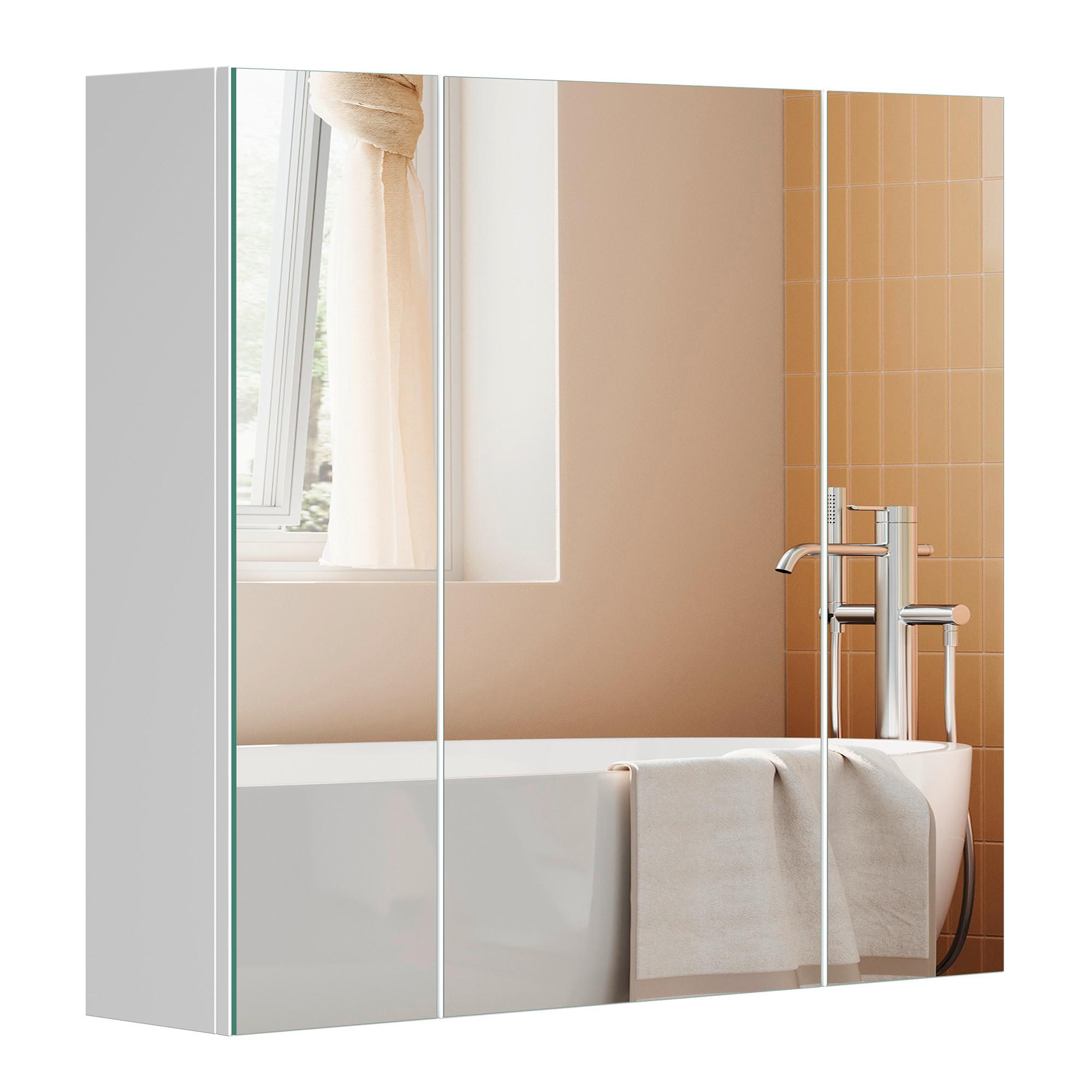 SPIEGELSCHRANK BBK22WTV1 - Trend, Glas/Holzwerkstoff (60/55/15cm) - MID.YOU