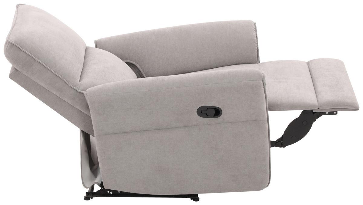 Počivalnik Redon, Siva - siva/črna, Basics, kovina/umetna masa (85/103/92cm) - Livetastic