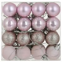 Set Kuglica Za Bor Noelina 32/1, Ø: 3cm - ružičasta, Konvencionalno, plastika (3cm) - Mömax