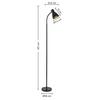 GOLVLAMPA NOMP - svart, Lifestyle, metall/plast (18/147cm) - Mömax