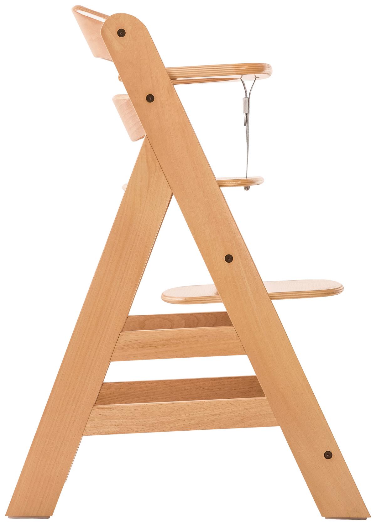WYSOKIE KRZESŁO 661079 ALPHA+ - kolor naturalny, Basics, drewno (56/80/48cm) - Hauck