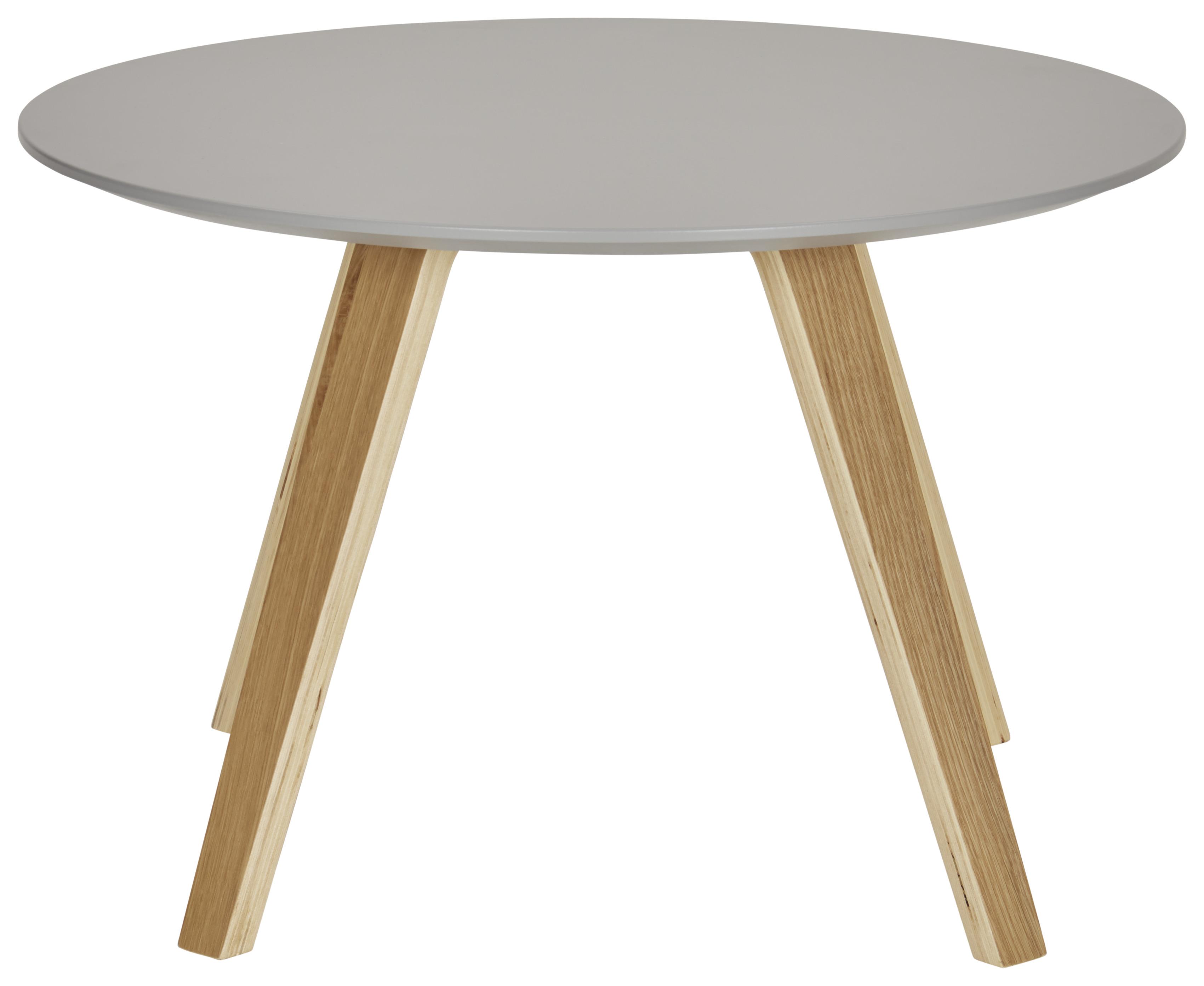 STOLIK BOCZNY LOLA -LOMOCO- - kolor dębowy/szary, Modern, materiał drewnopochodny/drewno (60/60/40cm) - Lomoco