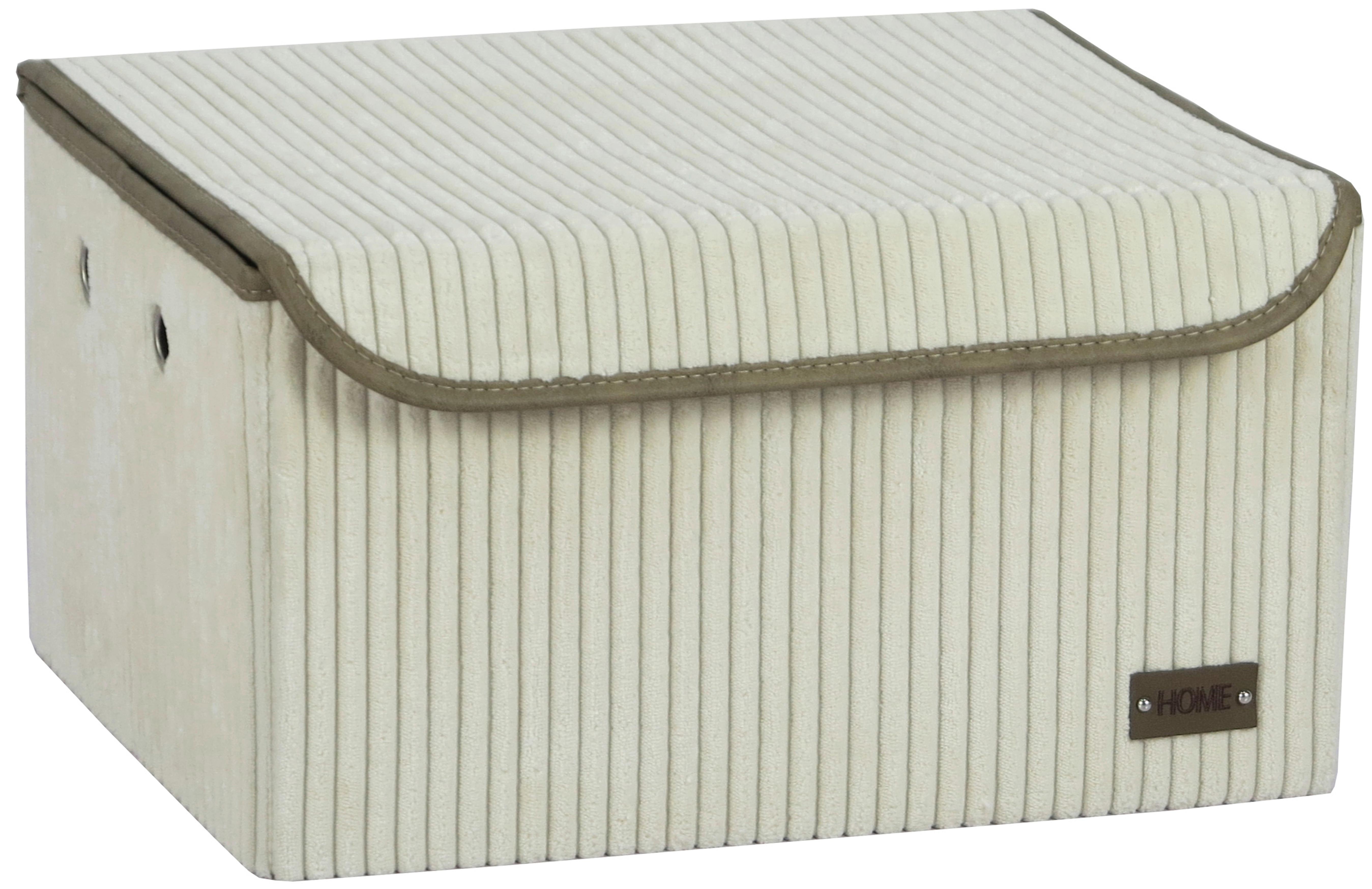 Kutija Za Odlaganje Home M - alabaster boja, Konvencionalno, karton/tekstil (40cm) - Mömax