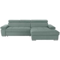 Kutna Garnitura Perry - srebrne boje/zelena, Design, tekstil/drvo (292/183cm) - Modern Living