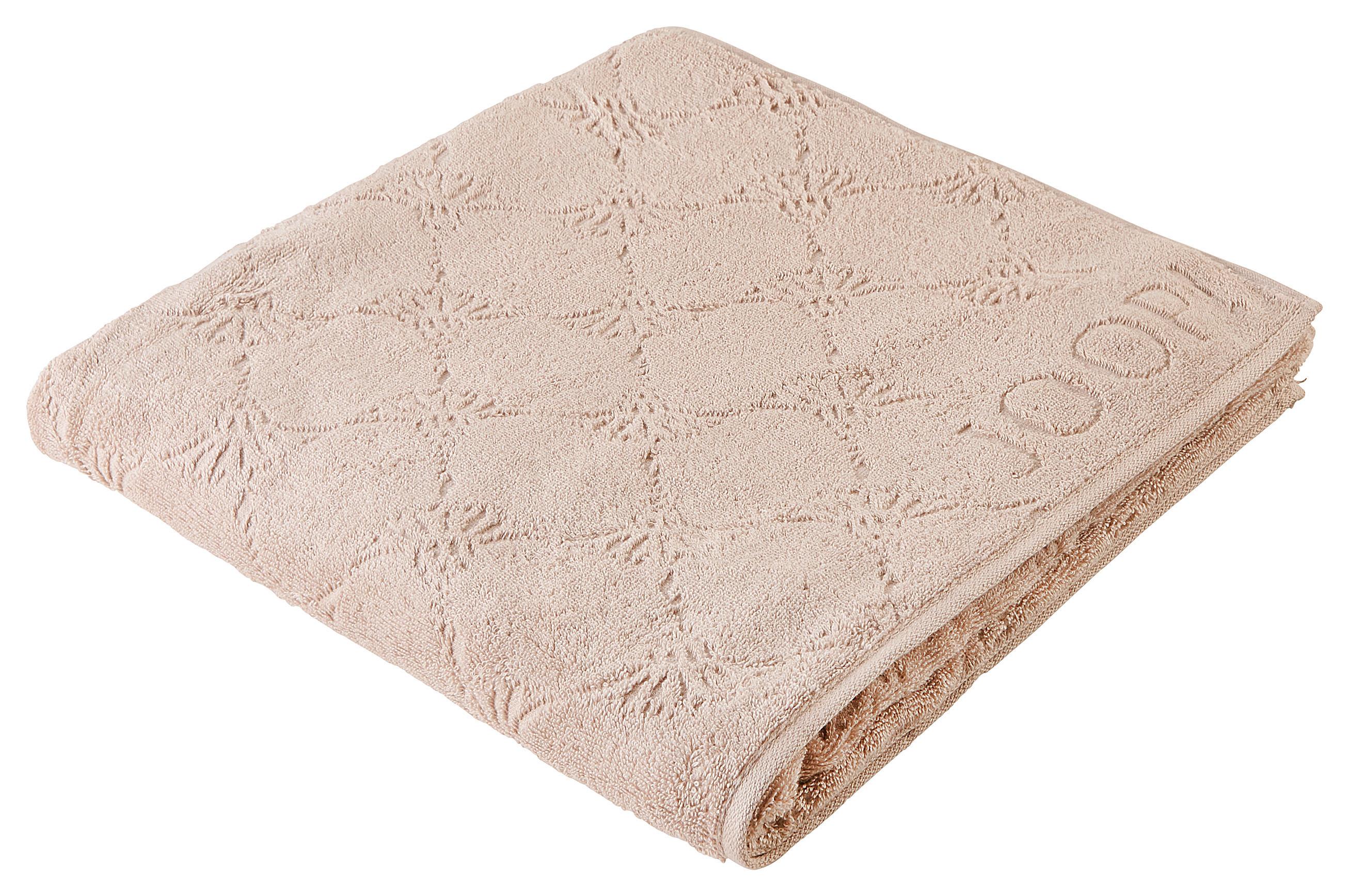 RĘCZNIK PRYSZNICOWY JOOP! UNI CORNFLOWER - kolor piaskowy, Design, tkanina (80/150cm) - Joop!