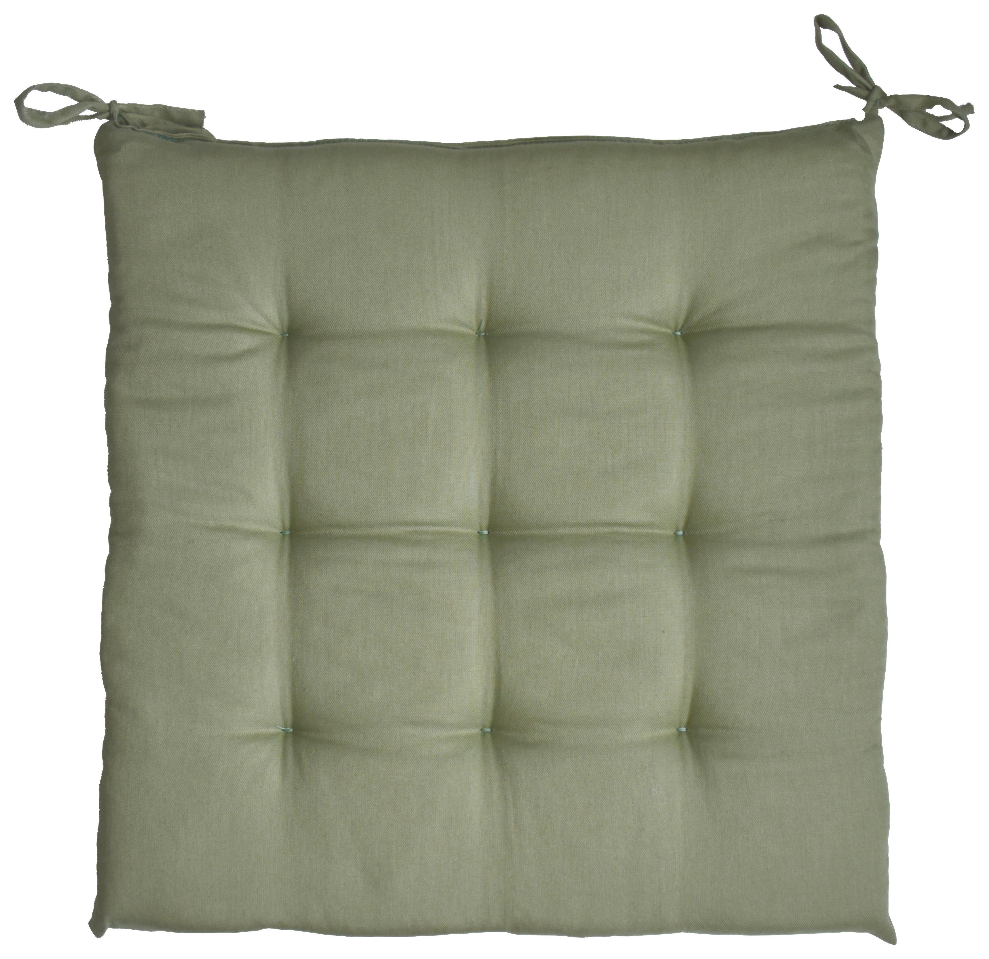 Ülőpárna Lola 40/40 - zöld, textil (40/40/4cm) - Mömax
