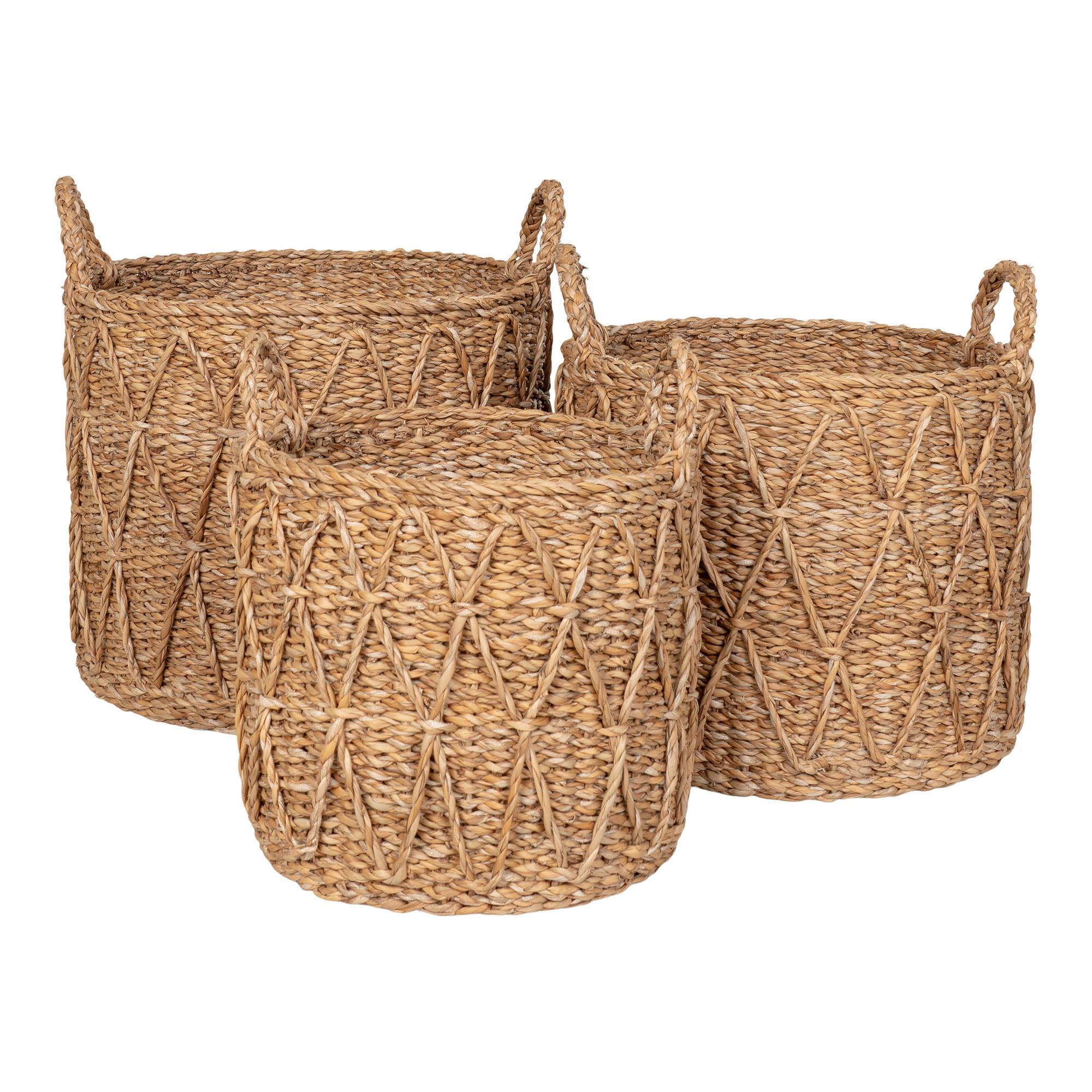 Korbset Krabi Baskets Naturfarben, 3-teilig - Naturfarben, Design, Naturmaterialien