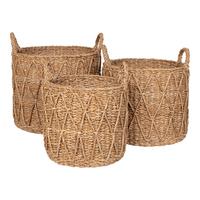 Korbset Krabi Baskets Naturfarben, 3-teilig - Naturfarben, Design, Naturmaterialien