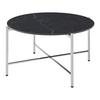 COUCHTISCH CHRIS - Chromfarben/Schwarz, Design, Keramik/Metall (80/80/43cm) - Mömax