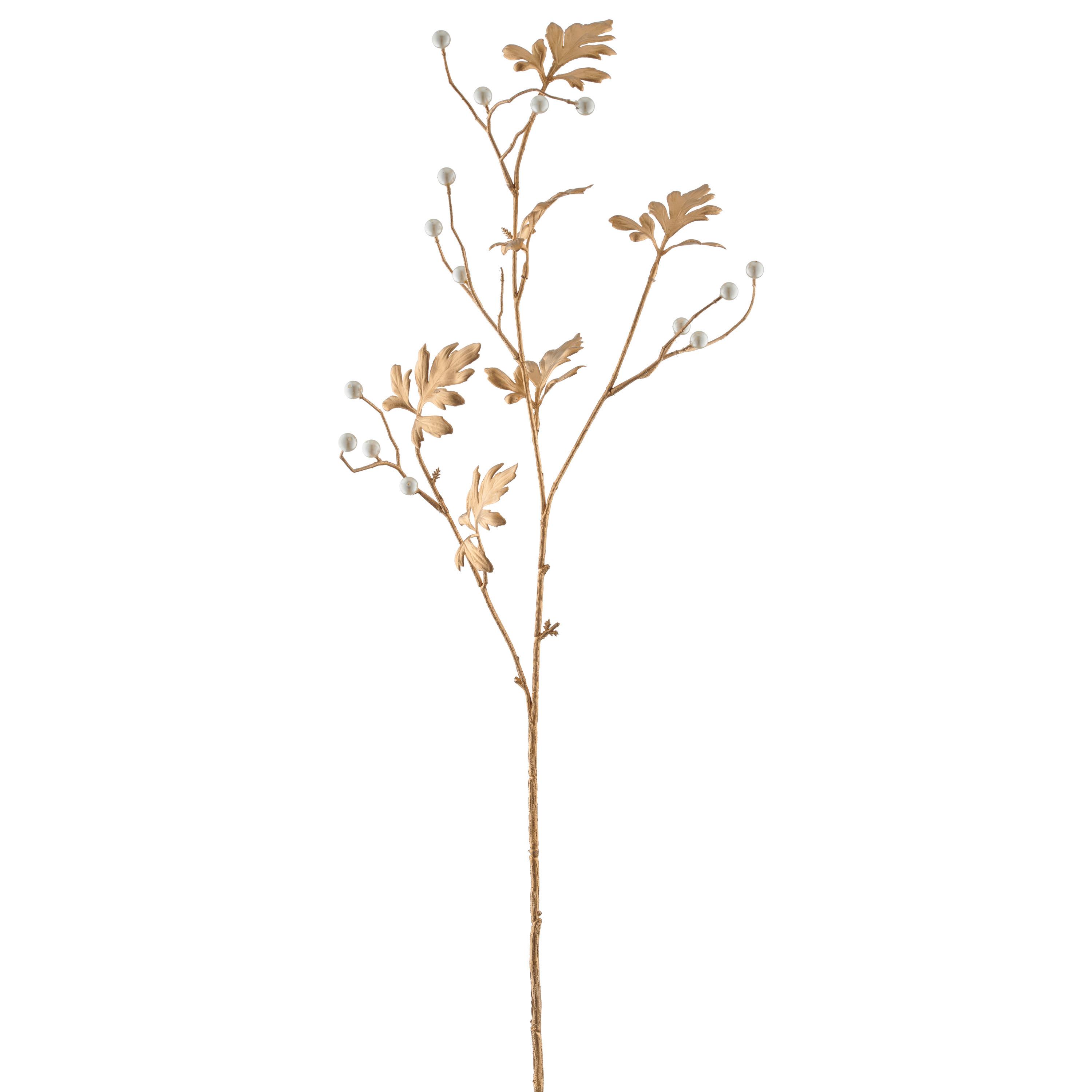 Umetna Rastlina Blattzweig I - zlate barve, Basics, umetna masa (84cm) - Mömax