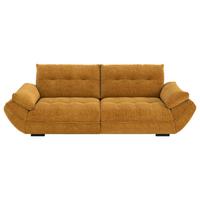 Velika Zofa Vivo, Zlate Barve - zlate barve/črna, Moderno, umetna masa/tekstil (272/63/137cm) - Premium Living