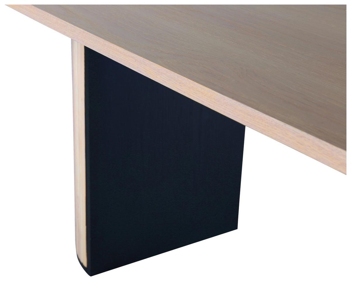 ESSTISCH BIANCA - Eichefarben/Schwarz, Design, Holz/Holzwerkstoff (200/75/90cm) - Livetastic