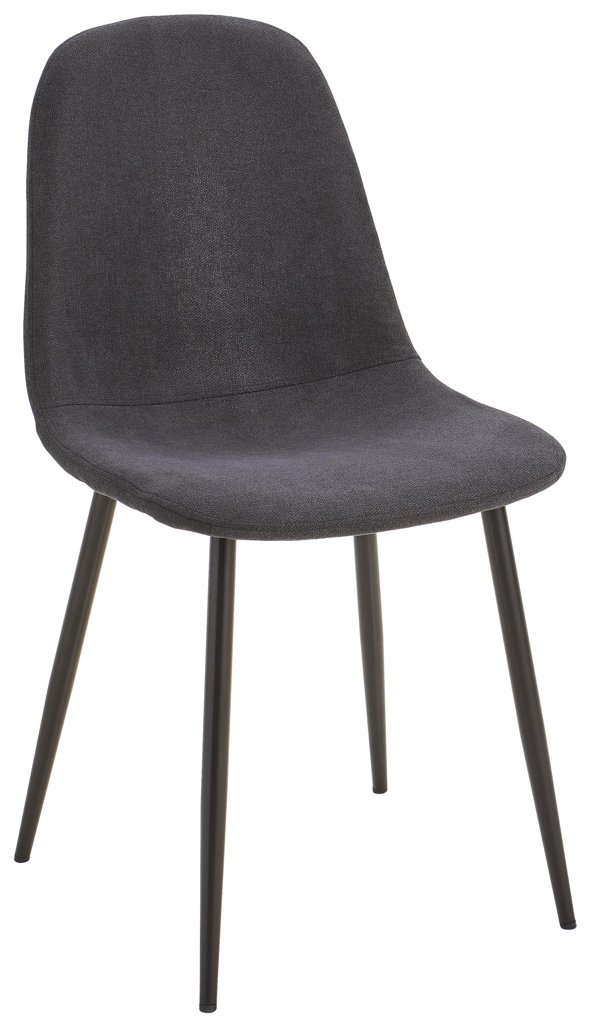 KRZESŁO LOLA - czarny, Basics, metal/tkanina (43/85/54cm) - P & B