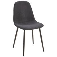 KRZESŁO LOLA - czarny, Basics, metal/tkanina (43/85/54cm) - P & B