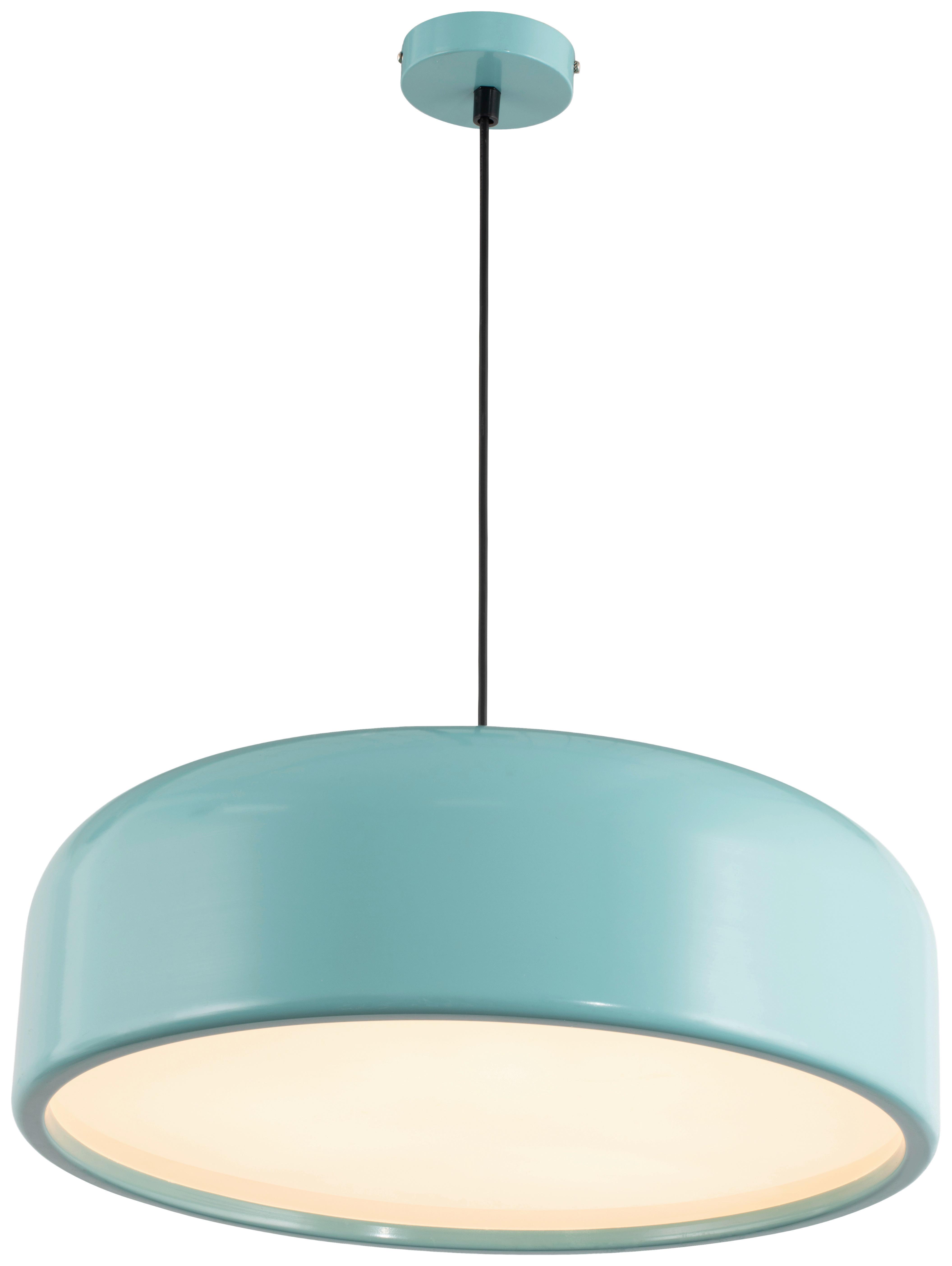 LAMPA WISZĄCA FRANKA - niebieski, Lifestyle, tworzywo sztuczne/metal (48/120cm) - Collet's Monde