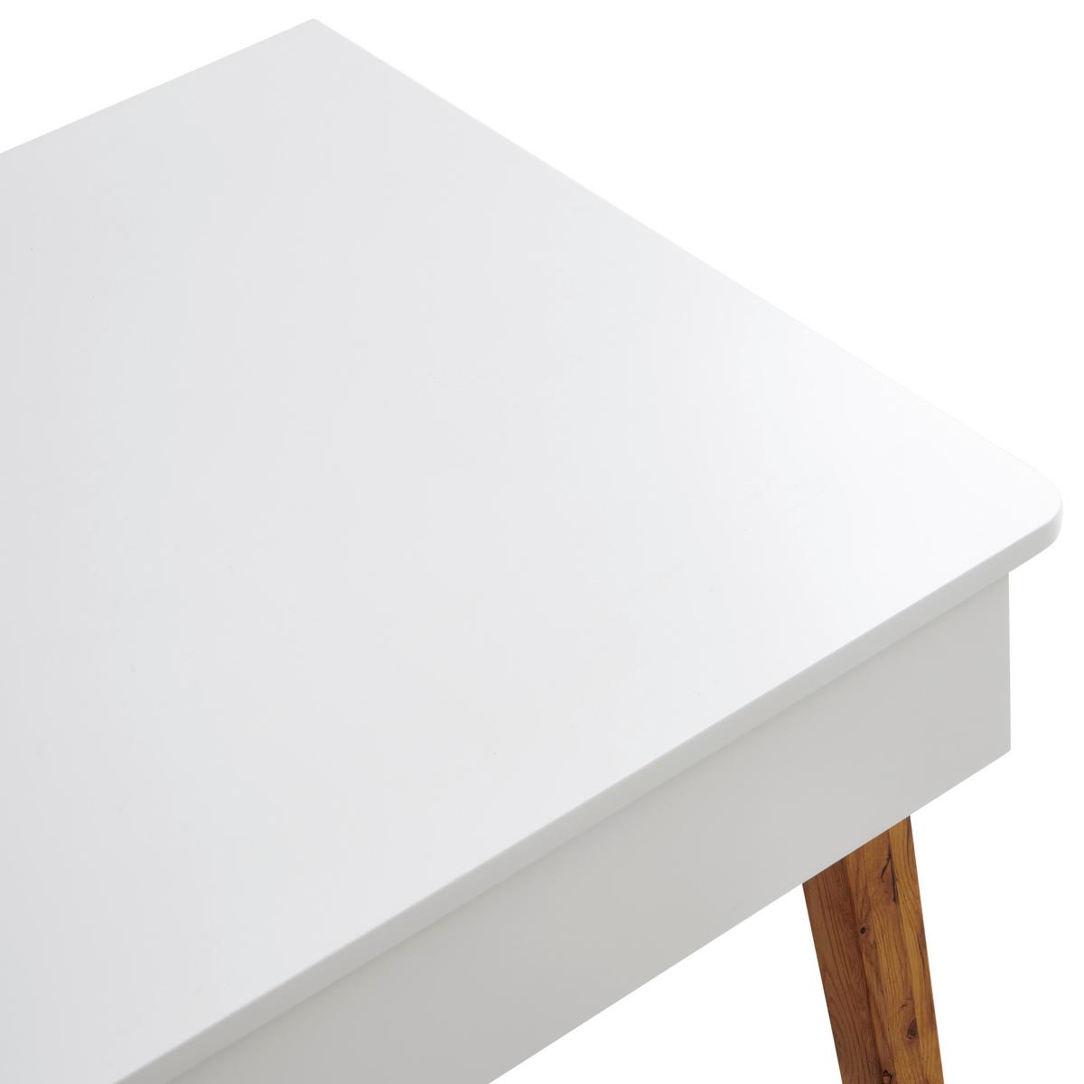 BIURKO 2DRAWER - kolor dębowy/biały, Modern, materiał drewnopochodny/drewno (120/60/76cm) - MID.YOU