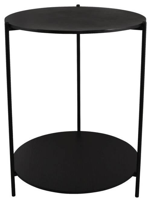 Beistelltisch Paulina in Schwarz - Schwarz, MODERN, Holzwerkstoff/Metall (48/60cm) - Mömax