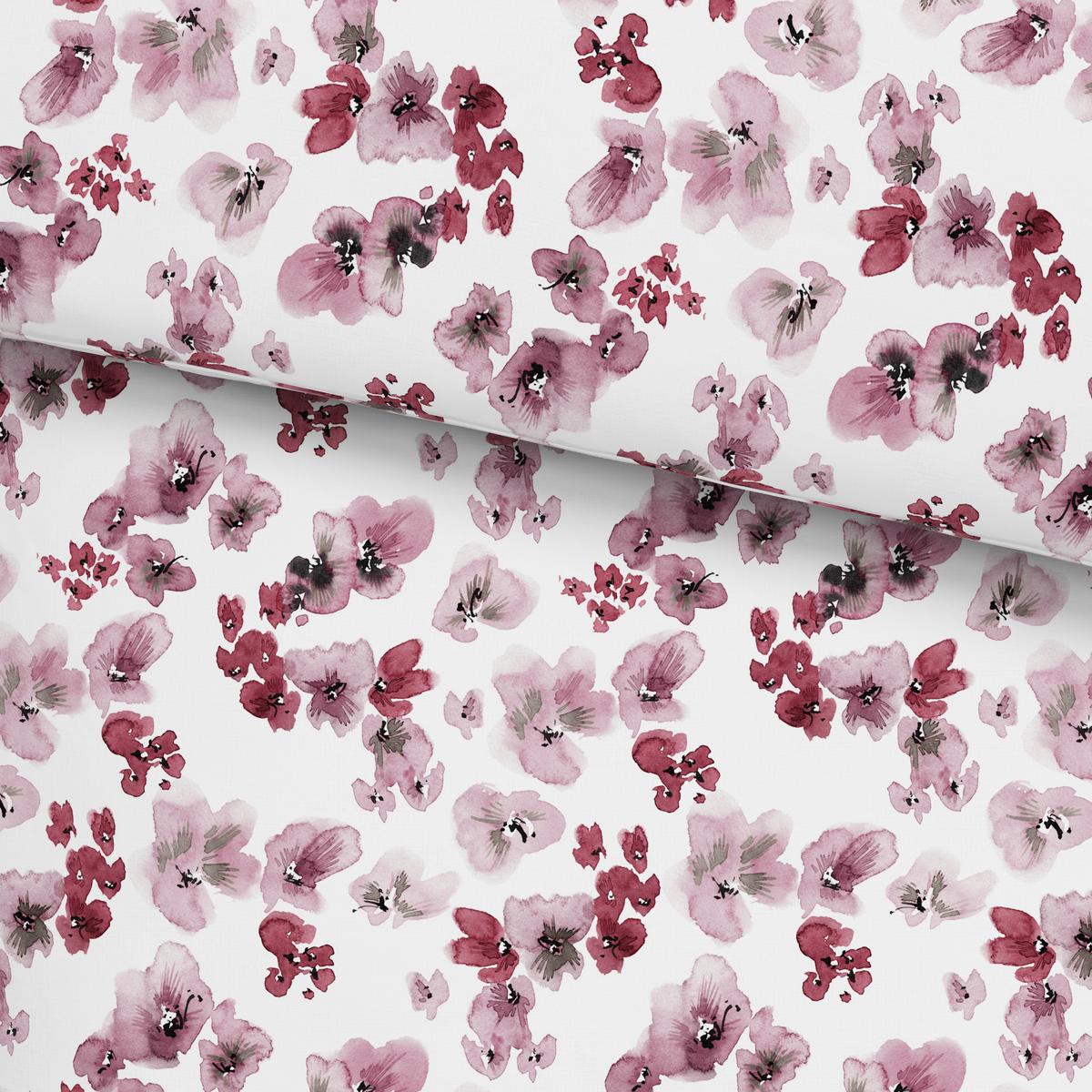 Bettwäsche Bio-Anna Weiß/Mauve ca. 135x200cm - Flieder/Mauve, Natur, Textil (135/200cm) - ecoTree