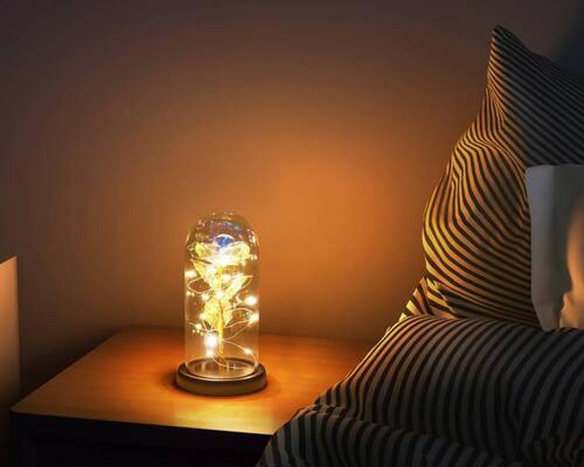 LED-Dekoleuchte Flowi Schwarz/Transparent - Transparent/Schwarz, Modern, Kunststoff (11/21cm) - Mömax