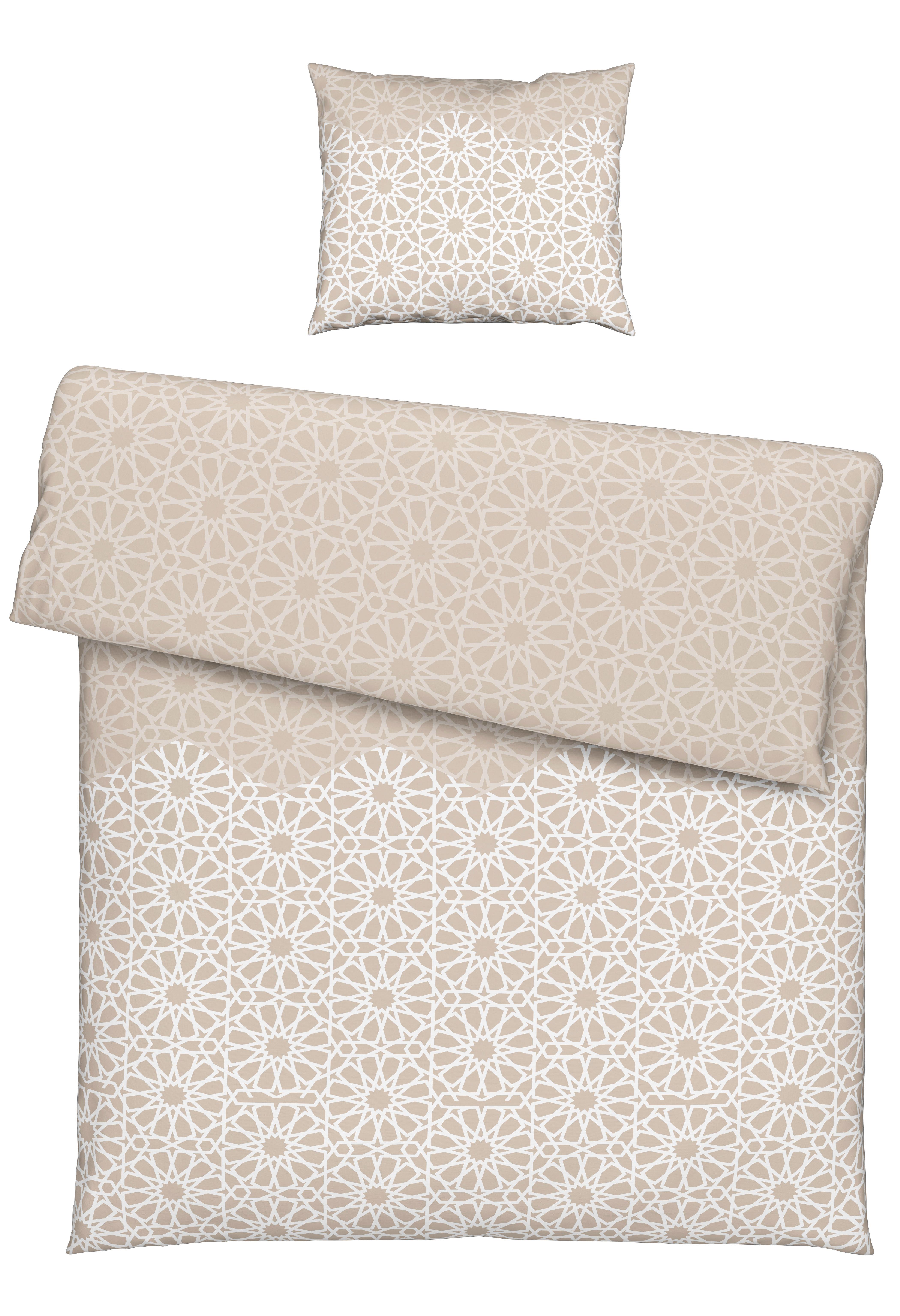 BETTWÄSCHESET CAROLINE - Naturfarben, Konventionell, Textil (160/210cm) - Modern Living