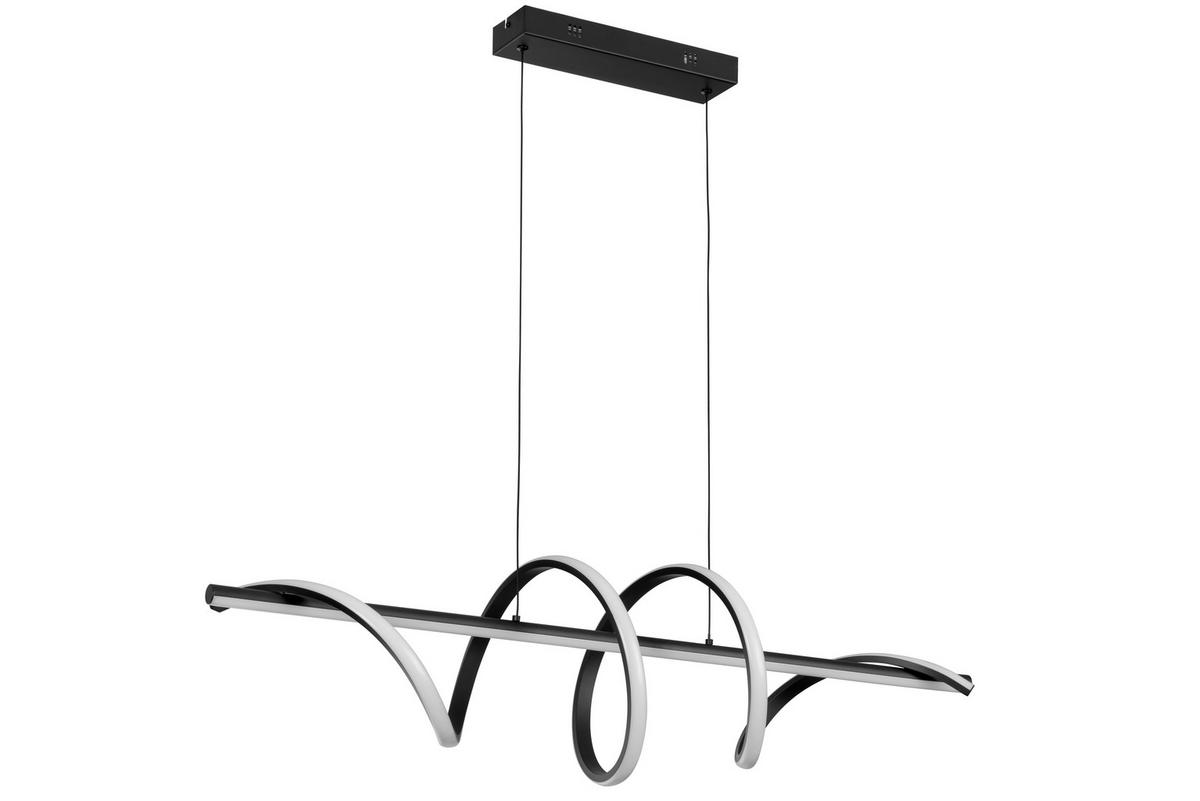 LAMPA WISZĄCA LED SEGIN *SBN* - czarny, Design, tworzywo sztuczne/metal (101/25/150cm) - Novel
