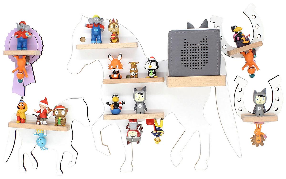 Otroška Polica Boarti, Bela - bela, Moderno, leseni material (46/43/19cm) - MID.YOU