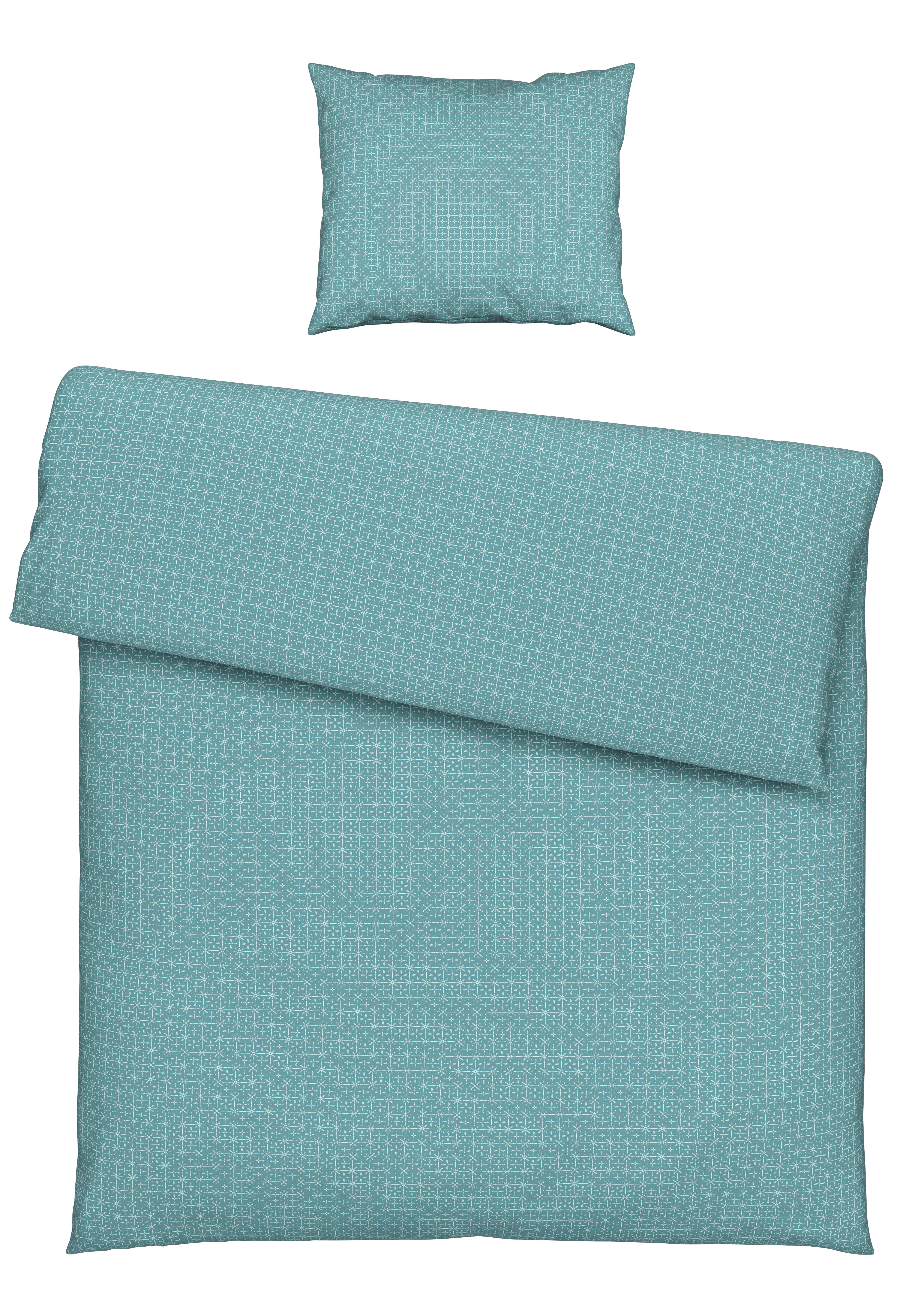 BETTWÄSCHESET LAURA - Blau, Konventionell, Textil (160/210cm) - Modern Living