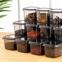 ZESTAW POJEMNIKÓW KUCHENNYCH 3808006801 - antracytowy/przezroczysty, Basics, tworzywo sztuczne (10/10/9,5cm) - P & B