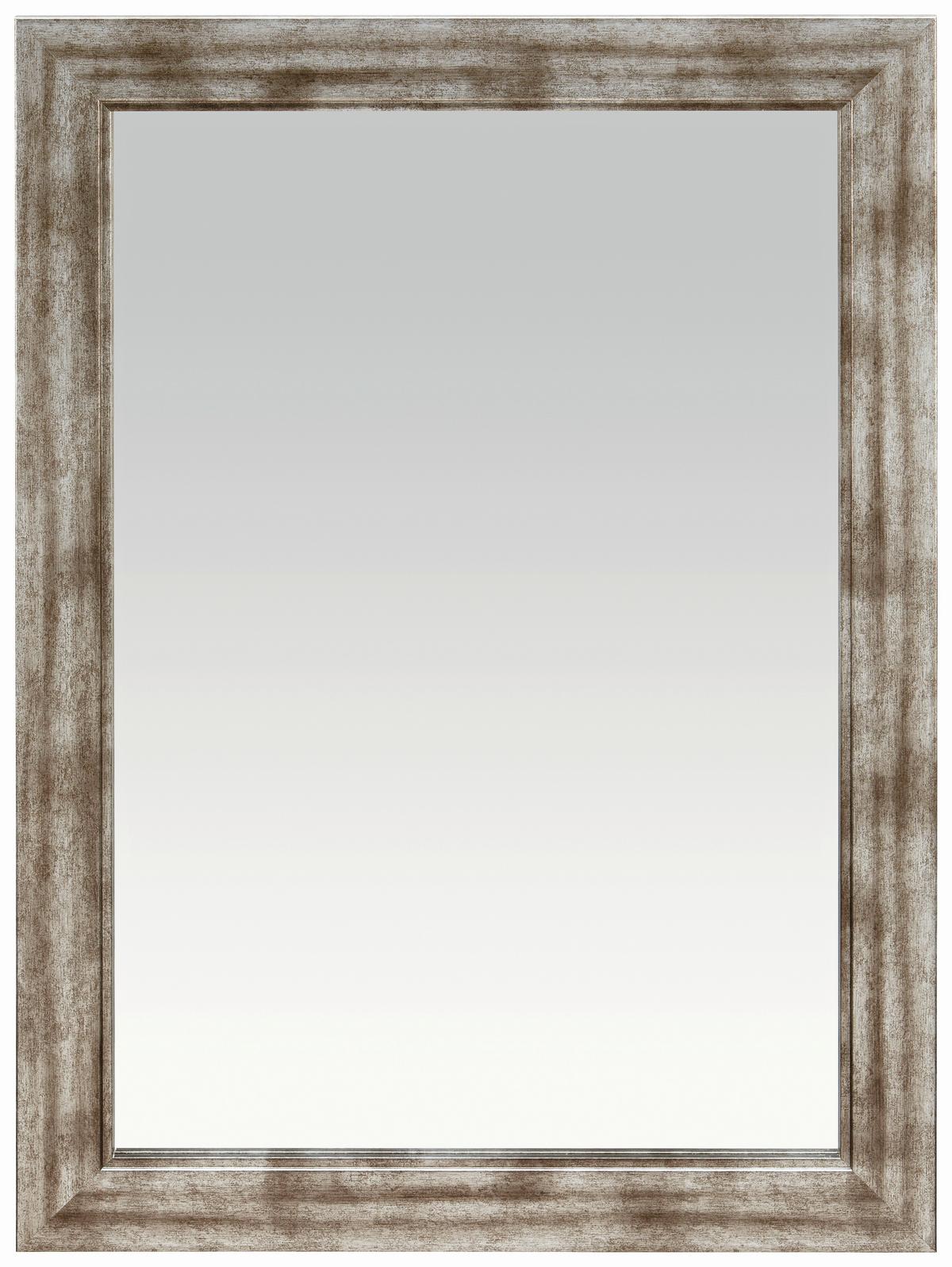 Oglindă de perete METALLIC -SB- - culoare nichel/argintiu, Romantik / Landhaus, material pe bază de lemn (50/70cm) - Modern Living