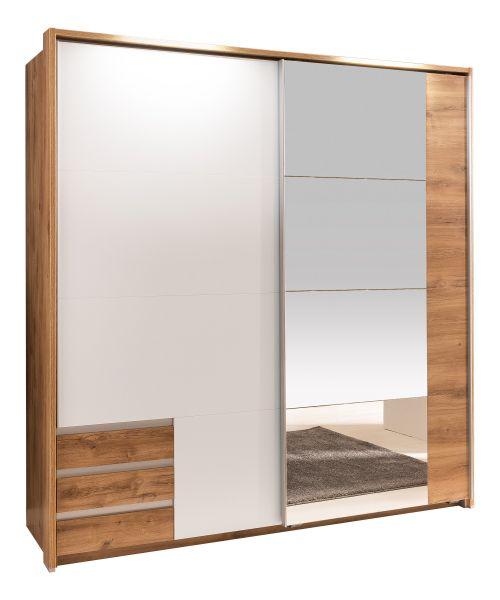 schwebetuerenschrank weiss eichefarben eichefarben weiss modern holzwerkstoff modern living