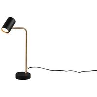 Tischleuchte Marley Schwarz max. 5 Watt - Messingfarben/Schwarz, Design, Metall (45/12/25cm) - Trio Leuchten