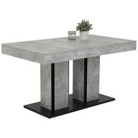 Esstisch Rose Anthrazit/Grau - Anthrazit/Grau, MODERN, Holzwerkstoff (140/80/76cm) - MID.YOU