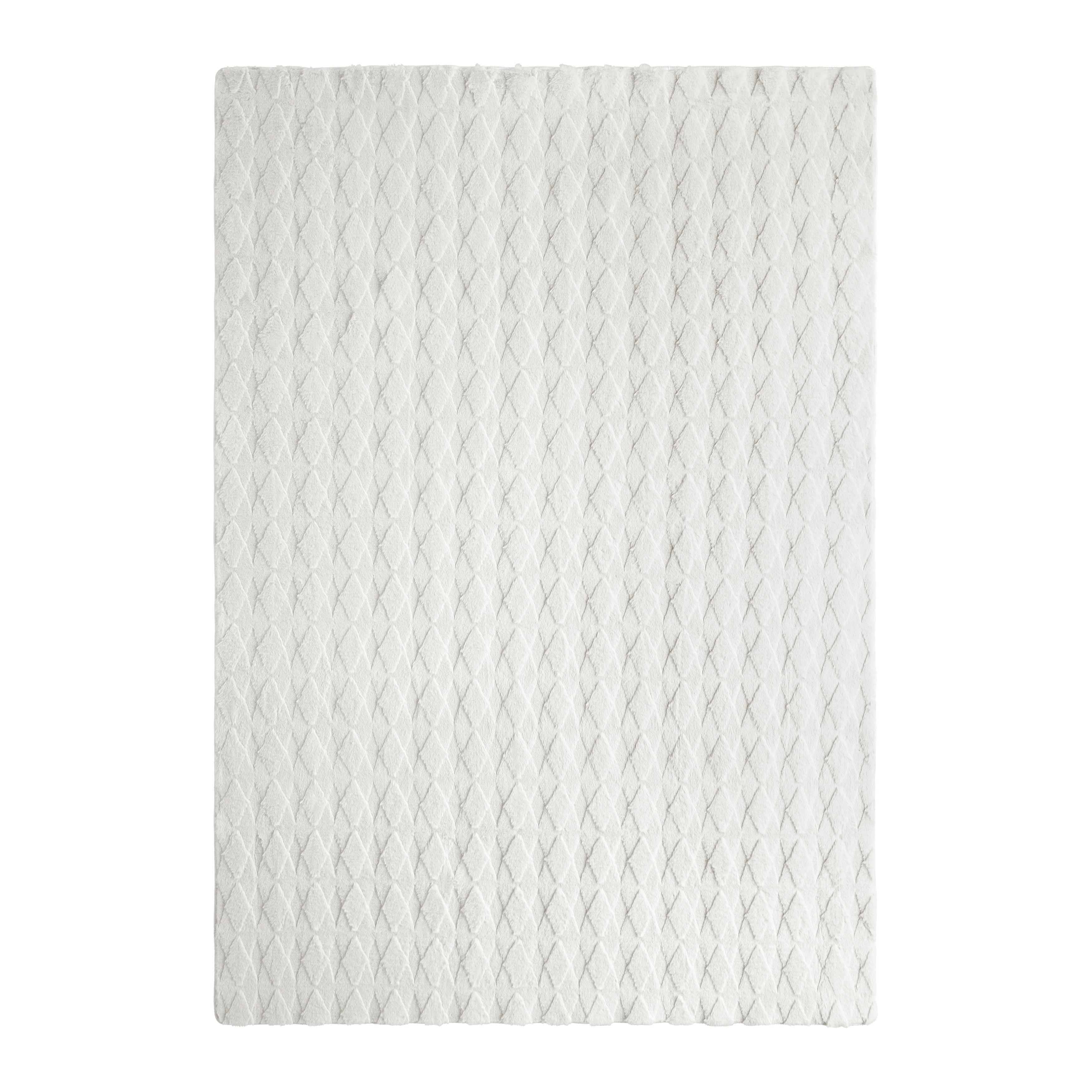 KONSTFÄLL DIAMOND 3 - cremefärgad, Modern, textil (160/230cm) - Mömax