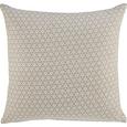 Zierkissen Ameline in Taupe, ca. 45x45cm - Taupe, ROMANTIK / LANDHAUS, Textil (45/45cm) - Zandiara