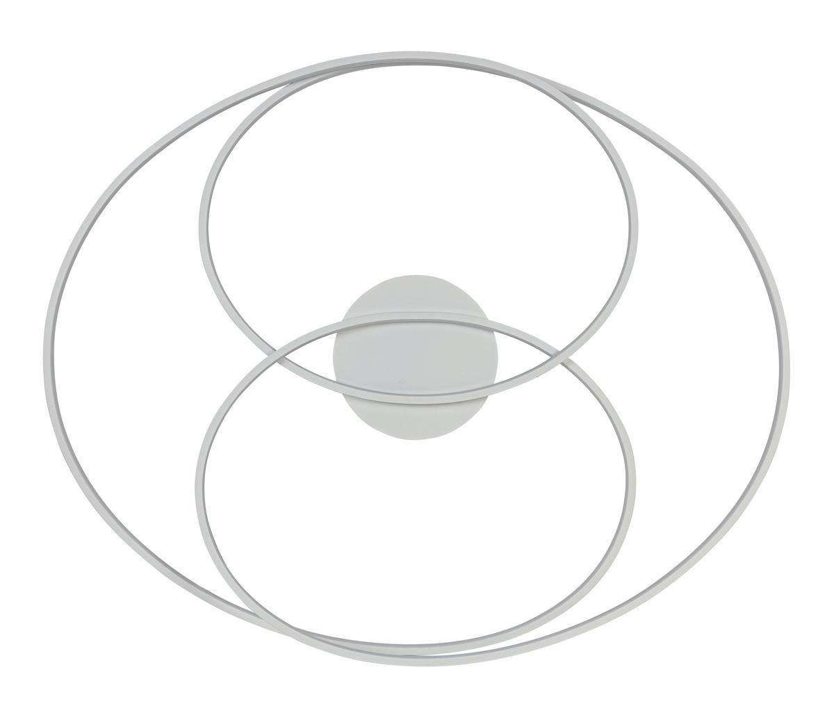 LED-Deckenleuchte Wilma Weiß max. 43 Watt - Weiß, MODERN, Kunststoff/Metall (65/80/15,5cm) - Mömax